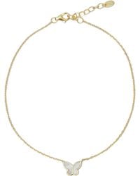 Argento Vivo - The Mop Butterfly Anklet - Lyst