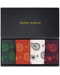 Peper Harow - Made in England - Paisley Trainer Socks Gift Box - Lyst
