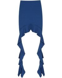 No'design - Mini Skirt With Side Ruffled Detail - Lyst