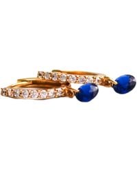 Native Gem - Bon Bon Circle Huggies- Sapphire - Lyst