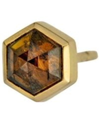 Rahul's Jewels - Sanctum Hexa Earring Single -14 Karat With Genuine Diamond - Lyst