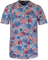 lords of harlech - Maze Garden Party V-Neck Tee - Lyst