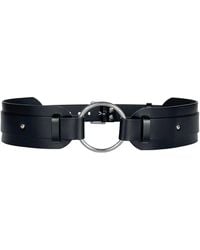 Haute Cuir - O Ring Waist Leather Belt - Lyst