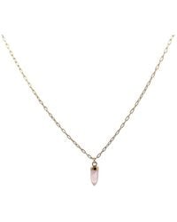 Carolina Benoit - Mini Crystal Point Necklace - Lyst