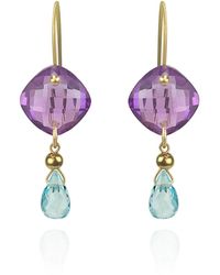 MOUNIR LONDON - Amethyst Gemstone Earrings - Lyst