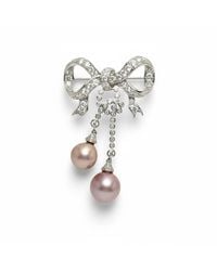 Ninemoo - Still Bow Pearl Brooch - Lyst