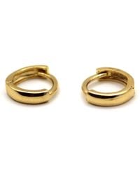 VicStoneNYC Fine Jewelry - Solid Small Hoop Earrings - Lyst