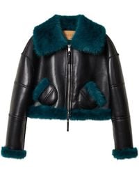 Jakke - Aviator Cropped Jacket - Lyst