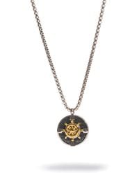 Ebru Jewelry - True North Compass Ship Wheel & Steel Necklace - Lyst