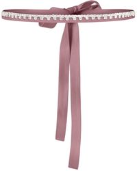 Tia Dorraine - Crystal-Embellished Belt - Lyst
