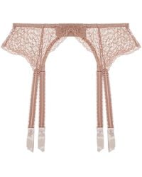 Journelle - Neutrals Allegra Suspender Belt Praline - Lyst