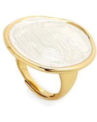 Retro Chic - Enamel Ripple Ring - Lyst
