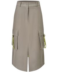 Smart and Joy - Midi Cargo Skirt With Flap Pockets - Lyst