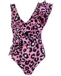 Nur Karaata - Lilac Leo Swimsuit - Lyst