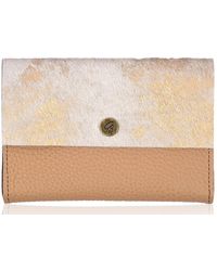Owen Barry - Vermont Small Cowhide Leather Purse Clarence/biscotti - Lyst