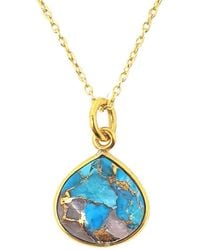 Harfi - Vermeil Plated Opal & Gemstone Crystal Necklace - Lyst
