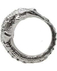 NASI SILVER - Chunky Kroko Delios Crocodile Ring - Lyst