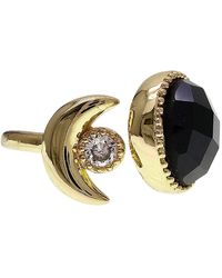 Farra - Agate And Zircon Open Ring - Lyst