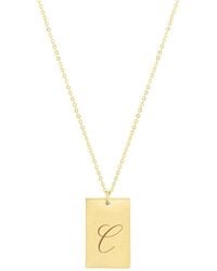 SET & STONES - Stella Initial Necklace - Lyst