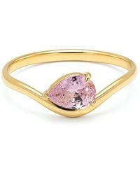 Belinda Jewelz - Tourmaline Wavy Solitair Birthstone Ring - Lyst