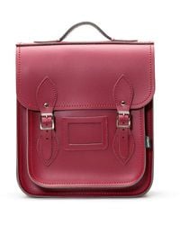 Zatchels - Handmade Leather City Backpack Small- Oxblood - Lyst