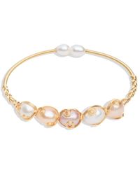 Saachi - Freshwater Pearl Bracelet Cuff - Lyst