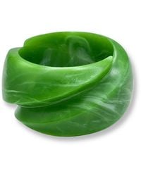 Michael Nash Jewelry - Brigite Matte Forest Resin Carved Bangle - Lyst