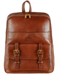 Time Resistance - Leather Backpack Travel Bag - Lyst