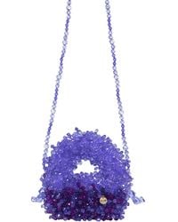 Tillie Beads - Fluffy Mini Bead Bag Bear Charm - Lyst