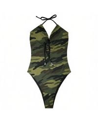 Brasini Swimwear - Lace Front One Piece Swimsuit - Lyst