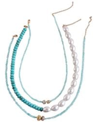 MacRae & Co - Ann Trio Necklace - Lyst