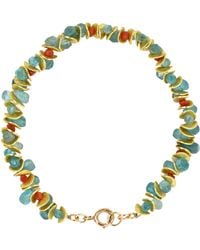 Lori Kaplan Design - Aqua Apatite & Coral Signature Bracelet - Lyst
