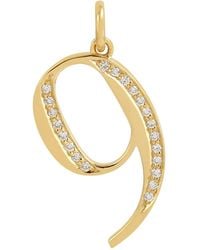 Artisan - Diamond Number "9" Pendant - Lyst