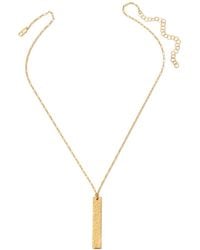 Heather Hawkins Jewelry - Hand Hammered Bar Necklace - Lyst