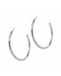 Emma Holland Jewellery - Platinum Large Hoop Earrings - Lyst