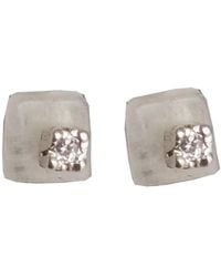 Lily Flo Jewellery - Moonstone Lab Grown Diamond Stud Earrings - Lyst