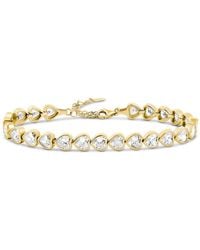 SHYMI - Bezel-Set Heart Tennis Bracelet - Lyst