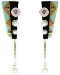 Gissa Bicalho - Handmade Acrylic Earring Short Inti - Lyst