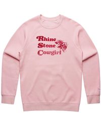 Black Cake - Barbie Girl Bling Glitter Rhinestone Cowgirl Sweatshirt - Lyst