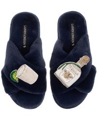 Laines London - Classic Laines Slippers With Agave Tequila Brooches - Lyst