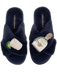 Laines London - Classic Laines Slippers With Agave Tequila Brooches - Lyst
