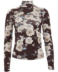 lords of harlech - Kate Serious Floral Turtleneck - Lyst