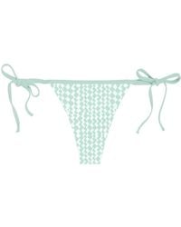 Blackbough Swim - Nikki String Cheeky Bottoms Peppermint Jacquard - Lyst