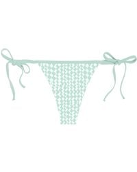 Blackbough Swim - Nikki String Cheeky Bottoms Peppermint Jacquard - Lyst