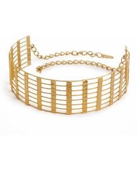 Meraki by Rashmi Bajaj - Gilded Plated Choker Necklace - Lyst