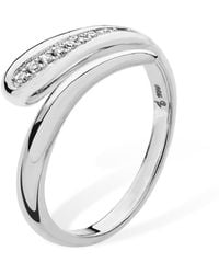 Lucy Quartermaine - Solid Sterling Skinny Drip Snake Ring - Lyst