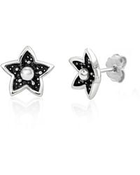 Unaloe - Sterling Star Flower Stud Earrings – Contemporary Sculptural Floral Designer Jewelry - Lyst