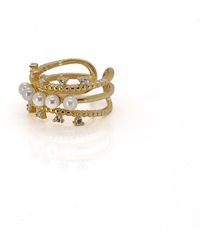 Ebru Jewelry - Mira Pearl Ring - Lyst