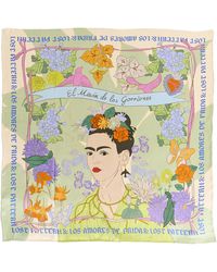 Lost Pattern - Frida X Lost Pattern Los Amores De Frida Large Silk Scarf - Lyst