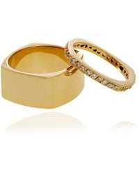 Georgina Jewelry - Dual Diamond Ring - Lyst